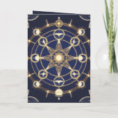 Carte Radiance Divine – Mandala Doré de l'Éveil (Dos)