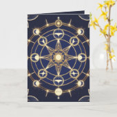 Carte Radiance Divine – Mandala Doré de l'Éveil (Fleur jaune)