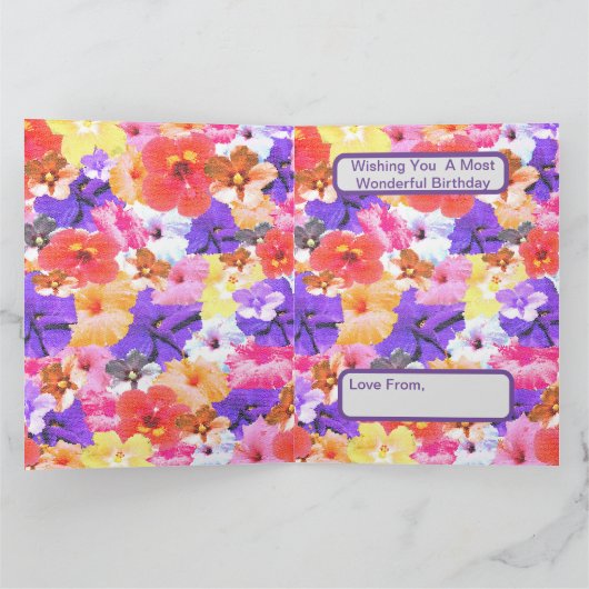 Carte "Radiance en fleur : Hibiscus en verre tendu (Intérieur)