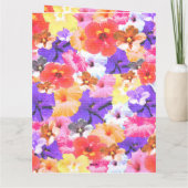 Carte "Radiance en fleur : Hibiscus en verre tendu (Dos)