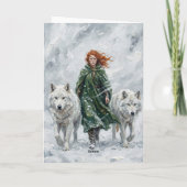 Carte Radiant Peace Dove Lantern Imbolc Snowdrops Art (Dos)