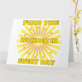 Carte Radiant Positivity (Fleur jaune)