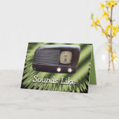 Carte Radio2-personnaliser vintage toute occasion (Fleur jaune)