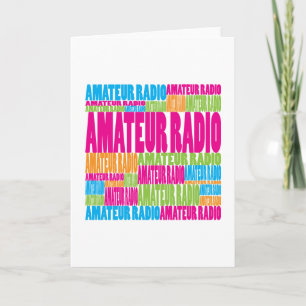 Carte Radio amateur colorée