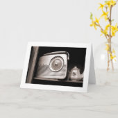 Carte Radio et Teapot (Fleur jaune)