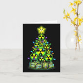 Carte Radioactive Christmas Tree Graphic Nuclear Warning (Fleur jaune)