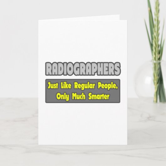 Carte Radiographes .. Plus intelligent (Devant)