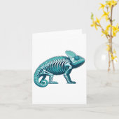 Carte Radiographie de l'anatomie du corps du caméléon à (Fleur jaune)