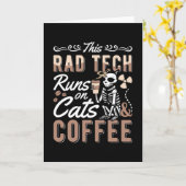 Carte Radiologie Cette Rad Tech Exécute Des Chats Et Caf (Fleur jaune)