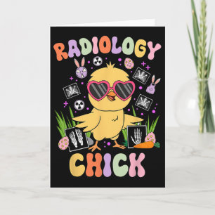 Carte Radiologie de Pâques Poulet Technicien Rad Radiolo