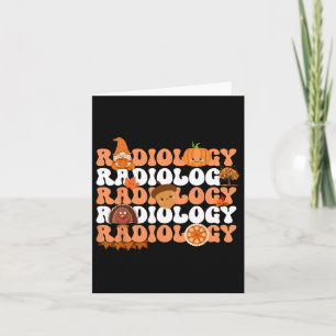 Carte Radiologie Rétro Citrouille Radiologue Xray Automn