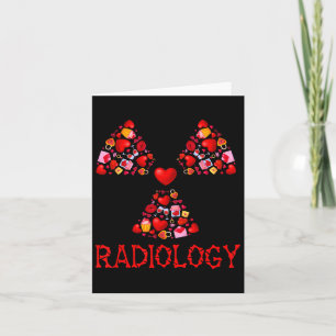 Carte Radiologie Saint-Valentin Cœurs Mignon Radiologue