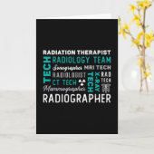 Carte Radiologie Technicien Radiothérapie Xray Tech (Fleur jaune)