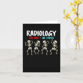 Carte Radiologie Vous Posez Nous Exposons Danser Skeleto (Fleur jaune)