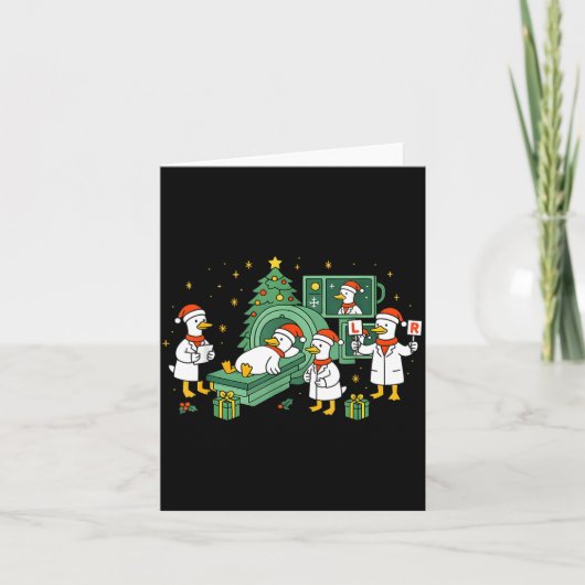 Carte Radiology Funny Goose Ct Scan Christmas Xray Nurse (Devant)