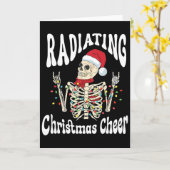 Carte Radiology Radiating Christmas Cheer X-ray Rad Tech (Fleur jaune)