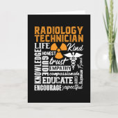 Carte Radiology Technician Rad Tech Technologist Xray (Devant)