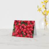 Carte Radis rouges frais (Fleur jaune)