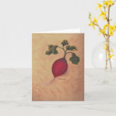 Carte Radish Note (Fleur jaune)