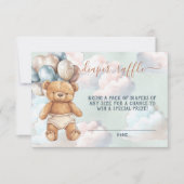 Carte Raffin à ballons pour ours en peluche (Devant)