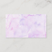 Carte Raffin à café à Baby shower Floral violet (Dos)