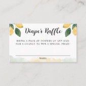 Carte Raffin Baby shower Citron Citrus (Devant)