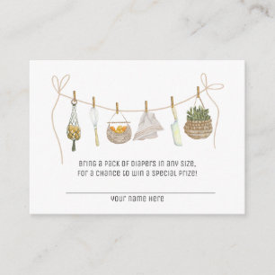 Carte Raffin Baby shower Cute Little Chef