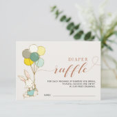 Carte Raffin Ballons Bunny (Debout devant)