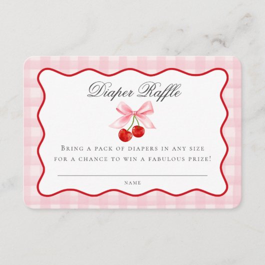Carte Raffin Chéri Coquette Rose Coquette Bow (Devant)