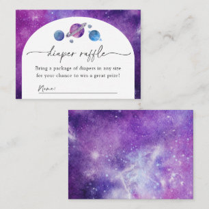 Carte Raffin de couches spatiales   Baby shower sp