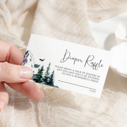 Carte Raffin Hiver Mountains