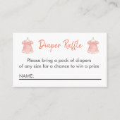 Carte Raffin Robe Rose Aquarelle (Devant)