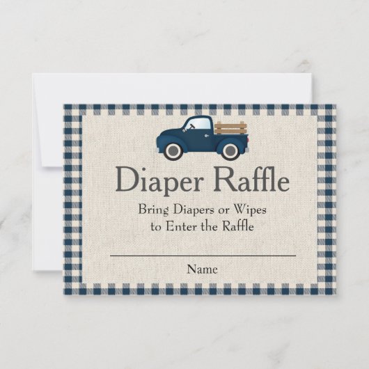 Carte Raffin Rustic Blue Truck (Devant)