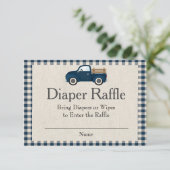 Carte Raffin Rustic Blue Truck (Debout devant)