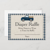 Carte Raffin Rustic Blue Truck (Devant / Derrière)