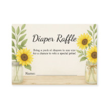 Carte Raffin Tournesol & Sage Roulette Rustique