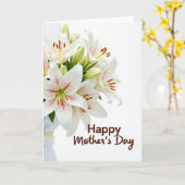 Carte raffinée pour la fête des mères (Fleur jaune)