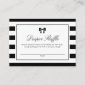 Carte Raffle de couche de douche à rayures noir et (Devant)