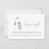 Carte Raffle de couches ANDI Blue Poppin' Bouteill (Devant)