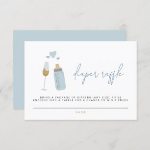 Carte Raffle de couches ANDI Blue Poppin' Bouteill