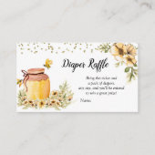 Carte Raffle de la couche de fleur de maman à bee (Devant)