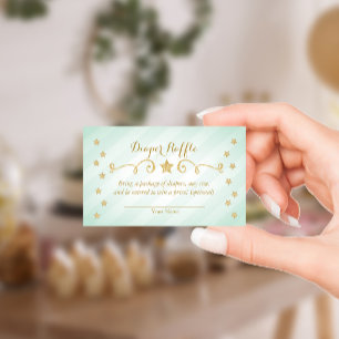 Carte Raffle Little Star Diaper Mint Twinkle