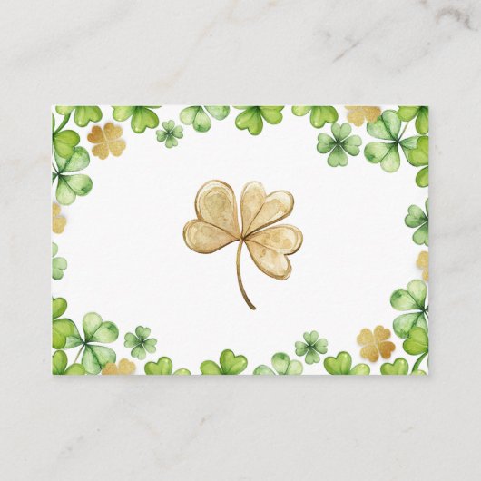 Carte Raffle Lucky Charm Baby Diaper (Dos)