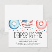 Carte Raffle Patriotic Donut Baby Sprinkl Diaper (Devant / Derrière)