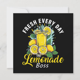 Carte Rafraîchi Chaque Jour Le Patron De Limonade