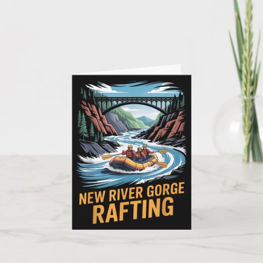 Carte Rafting de New River Gorge Kayak en eaux vives Ext (Devant)