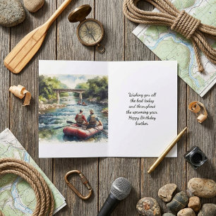 Carte Rafting en eaux vives pour l'anniversaire d'un frè