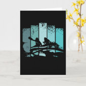Carte Rafting Retro (Fleur jaune)