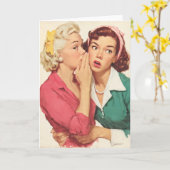 Carte Ragots Rétro et Secrets de Glamour (Fleur jaune)