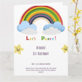 Carte Rainbow (Fleur jaune)